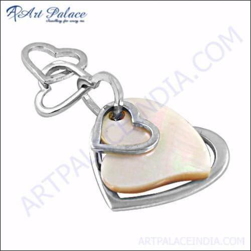 Lovable Mother Of Pearl Silver Pendant