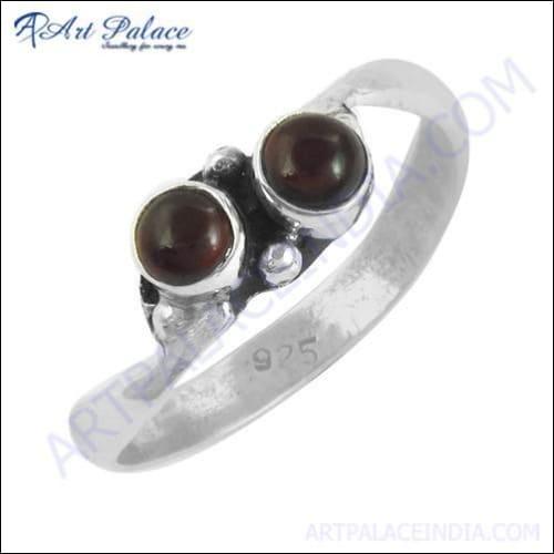 Lovely Garnet Gemstone Silver Rings, 925 Sterling Silver Jewelry