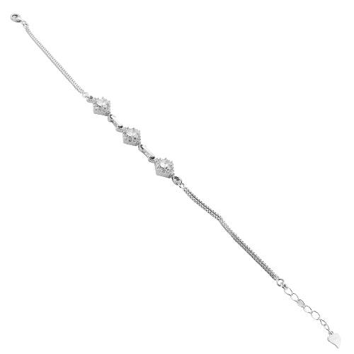 Most fashionable Cubic Zirconia Gemstone 925 Sterling Silver Bracelets Awesome Cz Bracelet Stunning Cz Bracelet