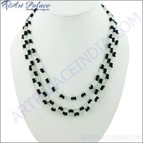 Most Fashionable Gemstone 925 Sterling Silver Necklace