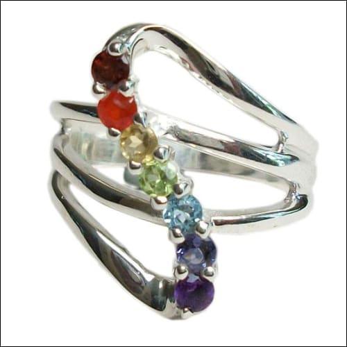 Multi Gemstone Silver Ring Designer Gemstone Rings Latest Design Rings Superb Gemstone Rings