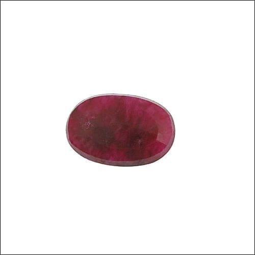 Natural Bright Red Dyed Ruby Stones For Jewelry, Loose Gemstone High Class Gemstones Oval Cutstones