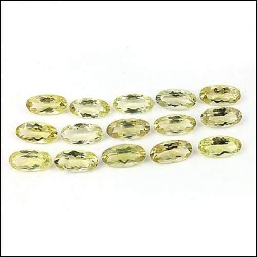 Natural Lemon Quartz Loose Gemstone For Jewelry Fashionable Cut Stones Shiney Stones