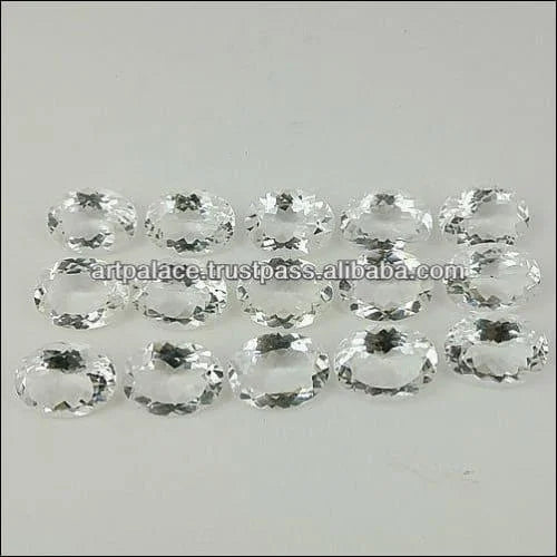Oval Cut Crystal Loose Gemstone Size : 15x20mm