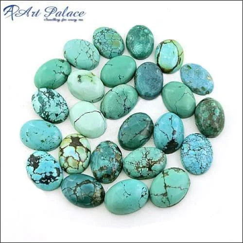 Oval Turquoise Loose Gemstone Size : 17x18mm