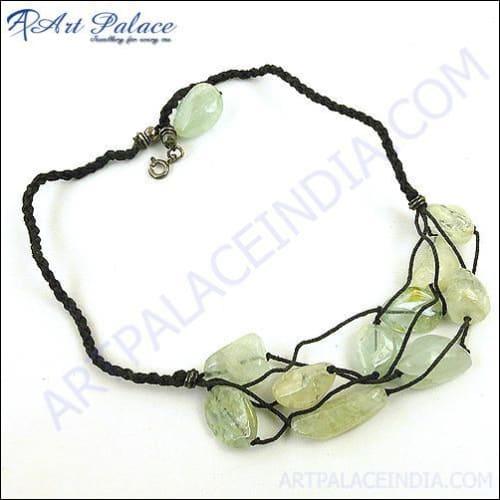 New Aquamarine Silver Necklace