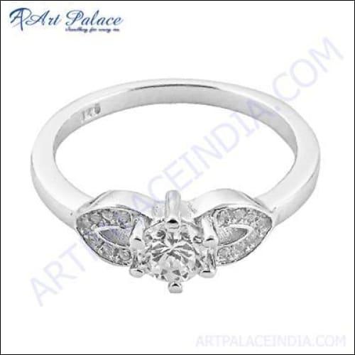 New Arrival Fashion CZ Silver Ring