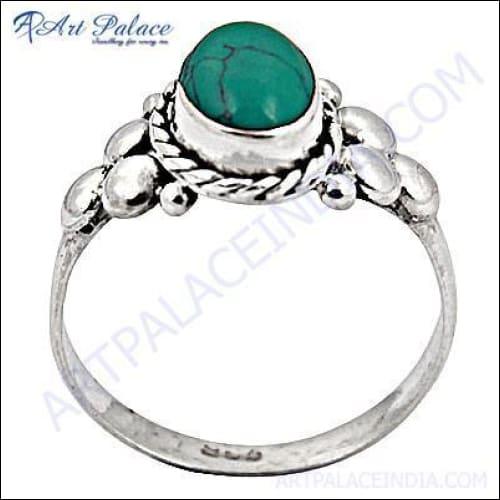 New Arrival Turquoise Gemstone 925 Silver Ring