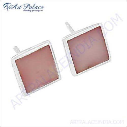 New Fashionable Inlay Silver Earrings, 925 Sterling Silver Jewelry