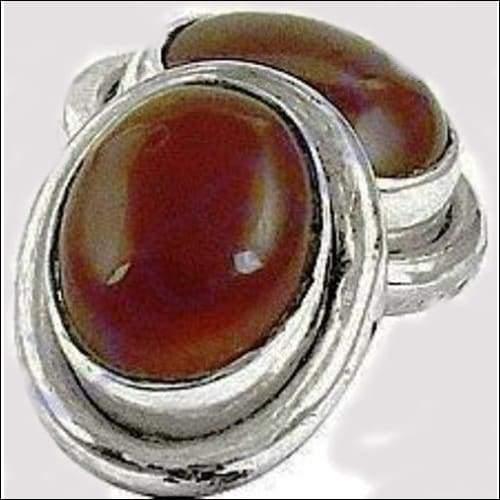 New Fashionable Red Onyx Cuff Links For Men's, 925 Sterling Silver Jewelry Cabstone Cufflink Red Onyx Gemstone Cufflink