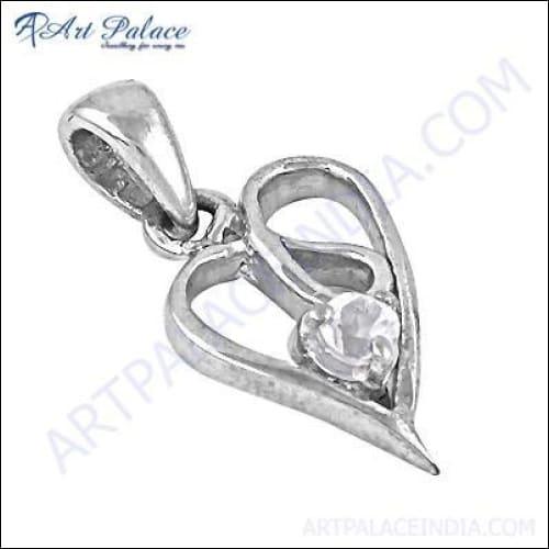 New Heart Shape Style For Party Wearing With Cubic Zirconia Gemstone Pendant