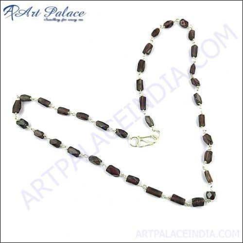 New Latest Pipe Style Beads Silver Necklace Jewelry
