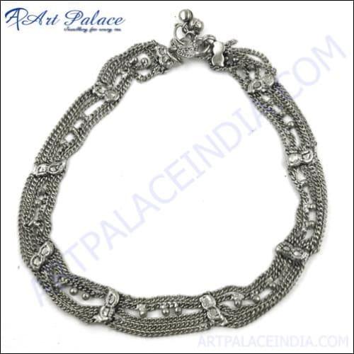 New Layer Style White Metal Ankelets High Performance Silver Anklet Handmade Silver Anklet