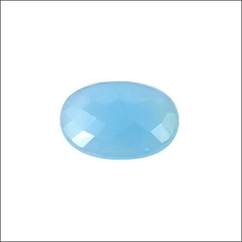 New Product Blue Chalcedony Stones For Jewelry, Loose Gemstone Oval Cut Gemstone