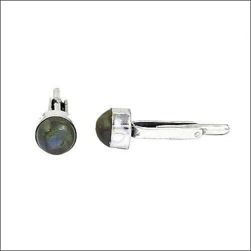 New Round Fashion Labradorite Stone Cuff Links For men's Wear Gemstone Cufflink Latest Cufflink