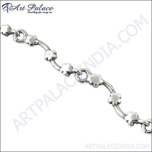 New Style Plain Silver Bracelets