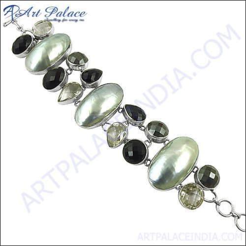 New Stylish Multi Gemstone Bracelets Jewelry For Party Wear