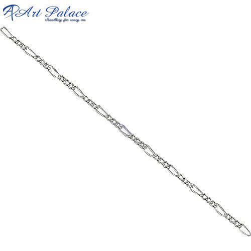 New Stylish Plain Silver Chain, 925 Sterling Silver Simple Silver Chains Coolest Silver Chains