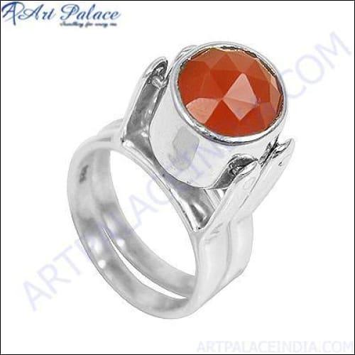 Newest Design Gemstone Silver Ring