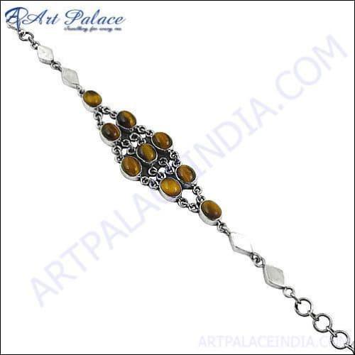 Newest Fashion Tiger Eye Gemstone Bracelets Jewelry