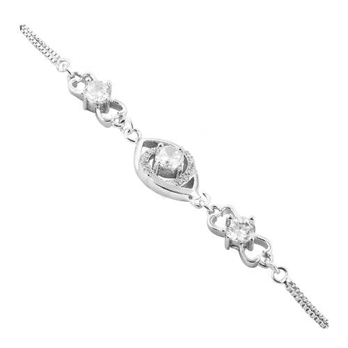 Party Wear 925 Sterling Silver Cubic Zirconia Gemstone Bracelet Graceful Cz Bracelet Perfect Cz Bracelet