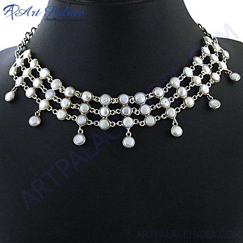 Pearl 925 Sterling Silver Necklace