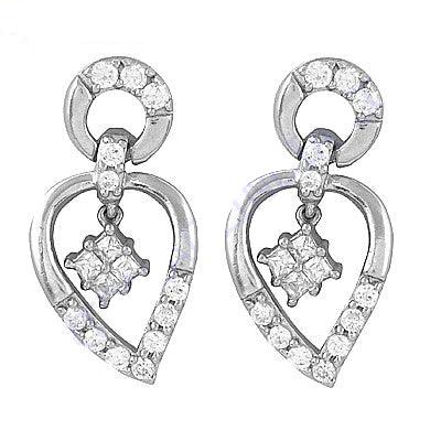 Perfect Cubic Zircon Gemstone 925 Silver Earring Impressive Cz Earrings Cz Silver Earrings