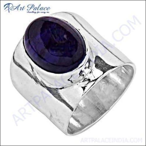 Plain Simple High Quality Silver Gemstone Rings Jewelry, 925 sterling silver Jewelry
