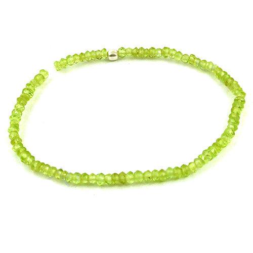 Pretty Peridot Gemstone Silver Bracelet, 925 Sterling Silver Jewelry Gemstone Silver Bracelet Gorgeous Bracelet