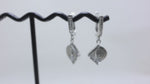 Load and play video in Gallery viewer, Silver Leaf Earrings with Cubic Zirconia | Women&#39;s Jewelry Gift

