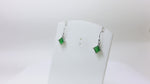 Load and play video in Gallery viewer, 925 Silver Emerald Green Stone Earrings for Women | Gift

