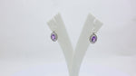 Load and play video in Gallery viewer, 925 Silver Amethyst Drop Earrings for Women | Gemstone Jewelry
