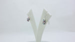 Load and play video in Gallery viewer, Silver Flower Earrings with Multicolor Gemstones for Women
