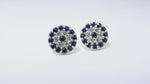 Load and play video in Gallery viewer, 925 Silver Blue Sapphire Stud Earrings for Women | Daily Wear
