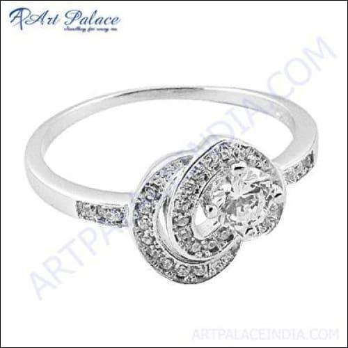 Quality Cubic Zirconia Sterling Silver Ring
