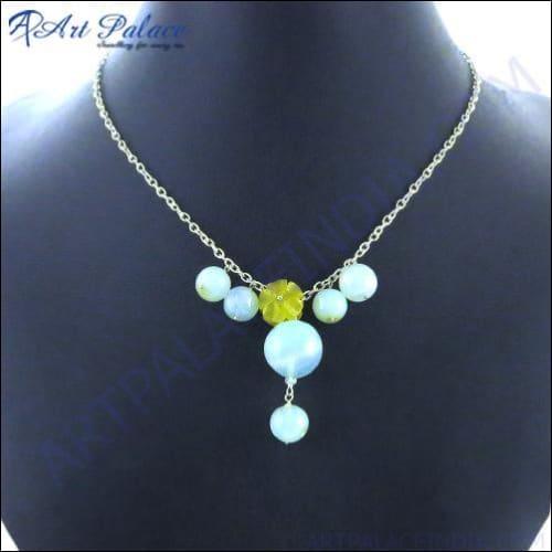 Romantic Gemstone 925 Silver Necklace