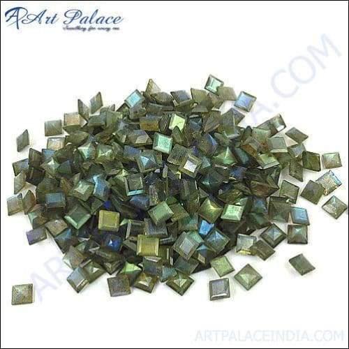 Semi Precious And Precious Stone, Loose GemStoone Square Shape Gemstones Labradorite Cut Stones