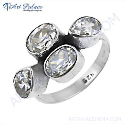 Sensational Cubic Zirconia Gemstone Silver Ring Cz Rings Impressive Cz Rings 925 Silver Rings Cz Rings