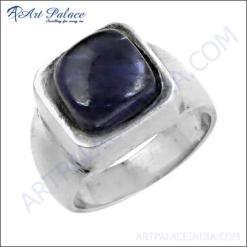 Sensational Iolite Gemstone Silver Ring, 925 Sterling Silver Jewelry