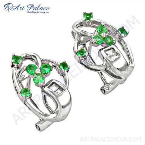 Simple Design New Appetite Gemstone Silver Earrings Jewelry Gemstone Silver Earrings Natural Gemstone Earrings