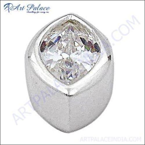 Simple In Latest Fashion 925 Sterling Silver Cubic Zirconia Pendant