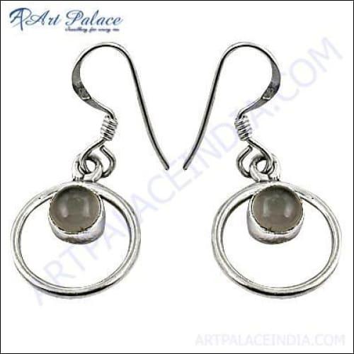 Simple Plain 925 Sterling Silver Jewelry With Gemstone
