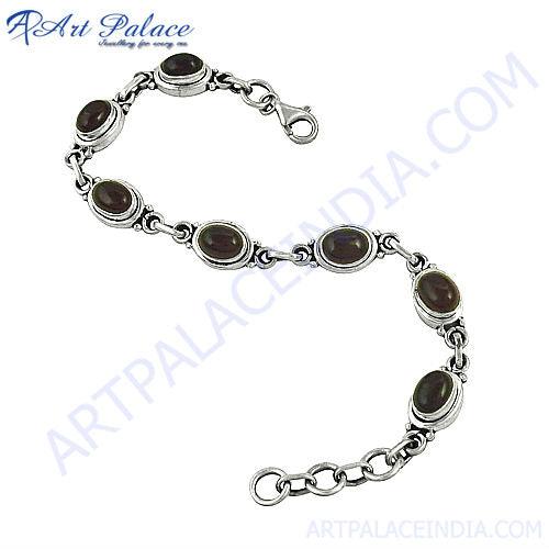 Simple Plain Design Silver Gemstone Bracelets, 925 Sterling Silver Jewelry Fabulous Bracelet Excellent Bracelet
