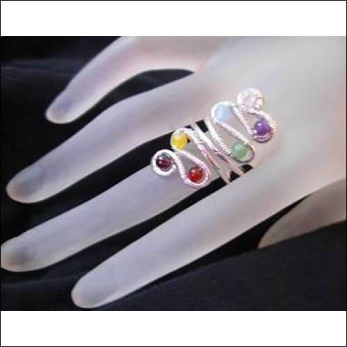 Snake Stylish Multi Gemstone Silver Ring Newest Design Rings Precious Gemstone Rings