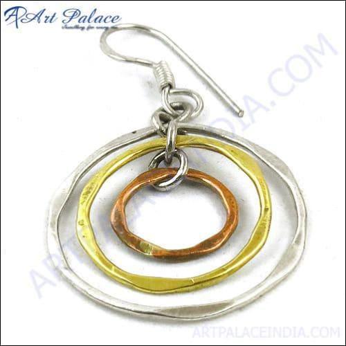Spiral Style Brass Earring