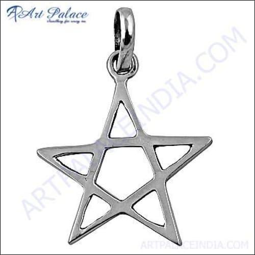 Star Style Silver Pendant