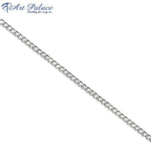Stylish & Simple Plain Silver Chain, 925 Sterling Silver Chain Magnificent Silver Chains Cool Silver Chains