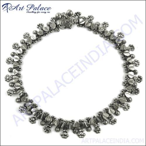 Stylish White Metal Ankelets Party Wear Anklet Coolest Anklet
