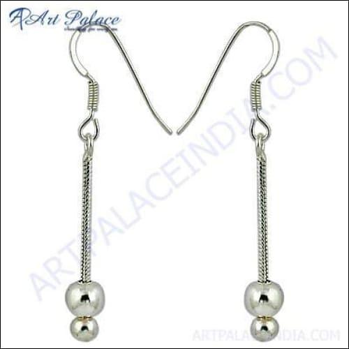 Stylish Wholesale Sterling Plain 925 Silver Earrings