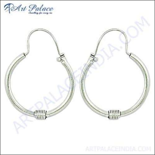 Stylish Wholesale Sterling Plain Silver Earrings